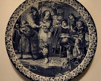 Chemkefa Delft Blauw Jan Steen Style Decorative Plate