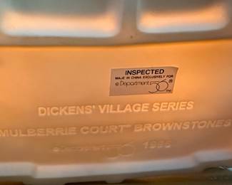 Department 56 Dickens' Village Mulberrie Court