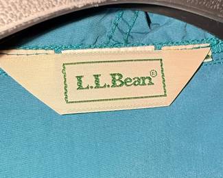 L.L.Bean Teal Nylon Anorak Jacket