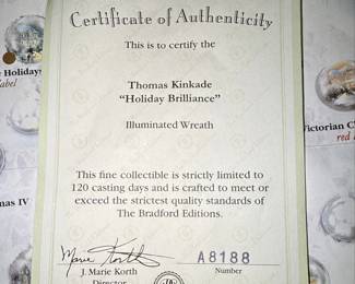 Thomas Kinkade Holiday Brilliance Wreath