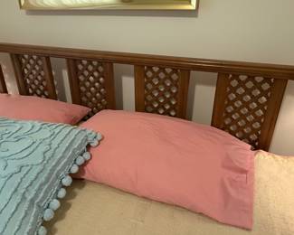 Dixie Furniture Spanish Mediterranean Lattice King Bed Frame