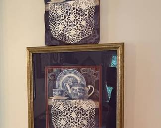 Carolyn Watson Blue Willow Style Still Life Art