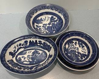 Johnson Brothers Willow Pattern Dinnerware Set