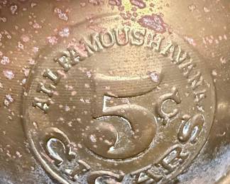 Norleans "All Famous Havana 5c" Brass Spittoon Style Bowls