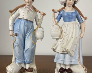 WKG Graefenthal Porcelain Peasant Figurines