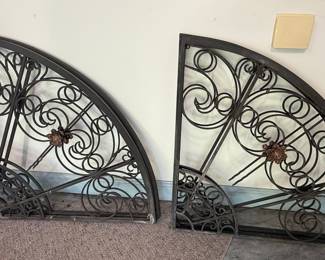 Wrought Iron Fan Style Transom Grilles
