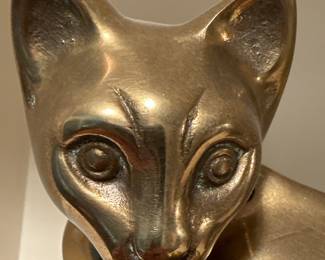 Brass Cat Figurines