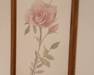 Leila Shirley Platt Floral Print Pair - Elegant Beauty & Tea Rose