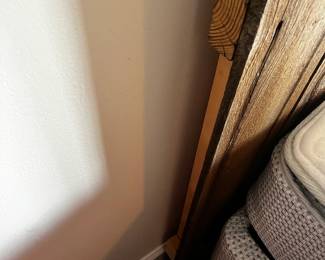 #013 Set of 2 Wood Fence Posts Headboard only (sold as a pair) $150.00