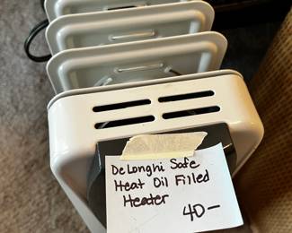 #107 DeLonghi Safe heat oil filled heater $40.00