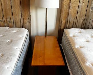 #015 Wood Base w/Table Floor Lamp - 31x15x22-53 $75.00