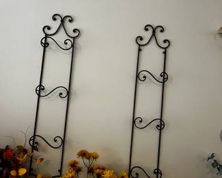 #088 Pair of Metal Plate Holders 43" $40.00