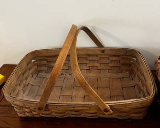 #023 Longaberger basket - 18x12x4 (as is name in bottom) $20.00