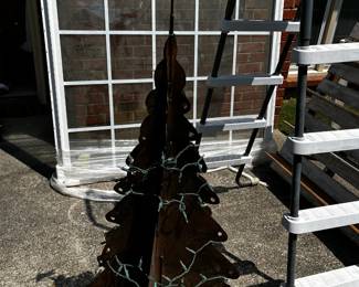 #019 Metal Rustic Christmas Tree - 56" Tall $45.00
