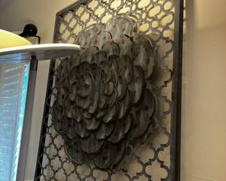 #086 Metal Wall Hanging Flower 28x33 $30.00