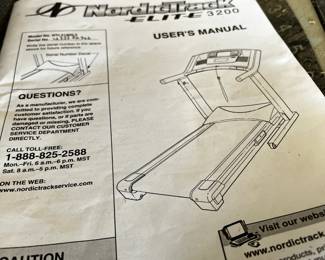 #050 Nordiac Trac Treadmill Elite 320 w/manual - You move $20.00
