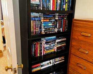 #072 Black Laminate 4 shelf Bookcase - 35x12x70 $100.00