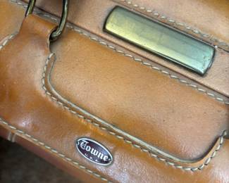Vintage Tan Leather Luggage