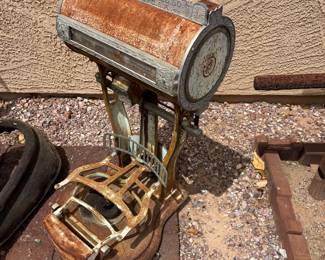 Antique Horizontal Barrel Computing Scale