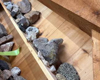 347 assortedrockmineralandfossilspecime