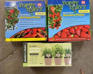 069 windowherbgardentopsyturvyplanters