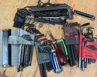 185 assortedhexkeysetsfoldingwrenchesa