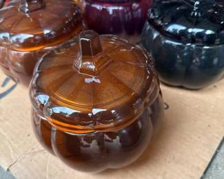 311 pumpkinshapedglassjarsandceramicja