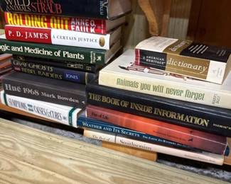 309 assortedhardcoverandpaperbackbooksi