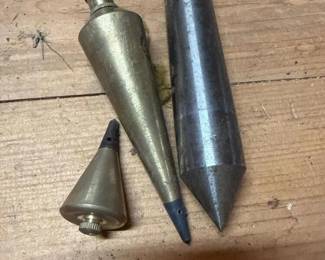 180 brassandsteelplumbbobs