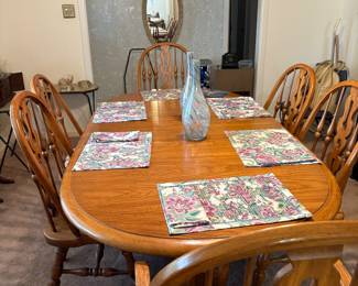 Dining room table for six