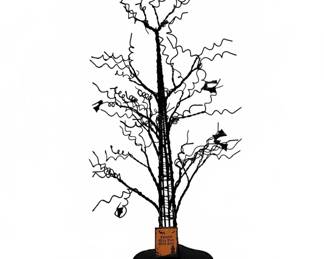 Twisted Wire Ornament Tree With Bats