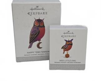 Hallmark Keepsake Halloween Owl Ornaments