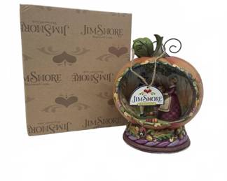 Jim Shore Harvest Pumpkin Pilgrim Scene Figurine