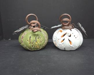 Pumpkin Lanterns Decorative Ceramic