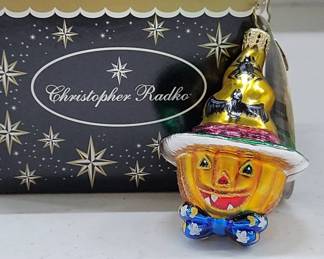 Christopher Radko Pumpkin Ornament
