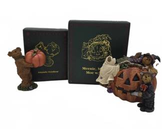 Boyds Bears Halloween Figurines with Boxes