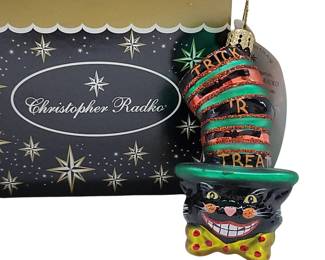 Christopher Radko Trick 'r Treat Cat Ornament