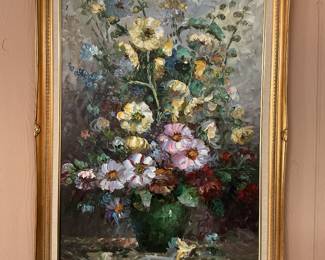 Floral oil painting 41x29