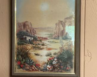 Kathleen English-Pitts southwestern desert landscape 22x18