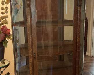 Half moon display cabinet 62x37x11