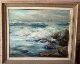 Oil painting artist Lucile Lyon Herbert 30x36