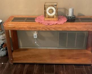 Glass top Entry table-54x27x16