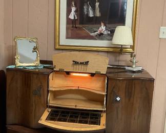 Art Deco Stonehill cocktail cabinet 55x18x35