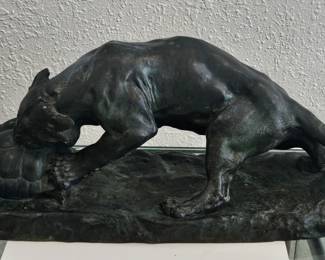George's Gardet 19th c. animalier bronze 18in. $900.