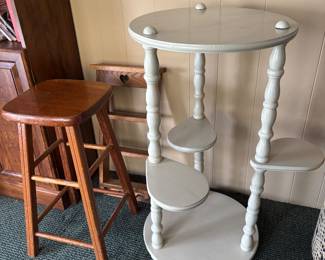 Plant stand, shelf, barstool