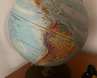 vintage table globe by Replogle.