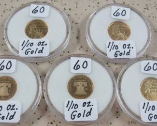 1/10 oz. Gold Coins