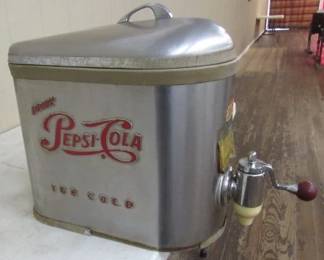 1950's Stainless Steel Pepsi-Cola Fountain Dispenser