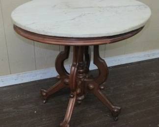 Marble Top Parlor Table
