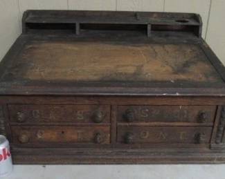 Clark's Spool Cabinet w/Lift Top Desk
